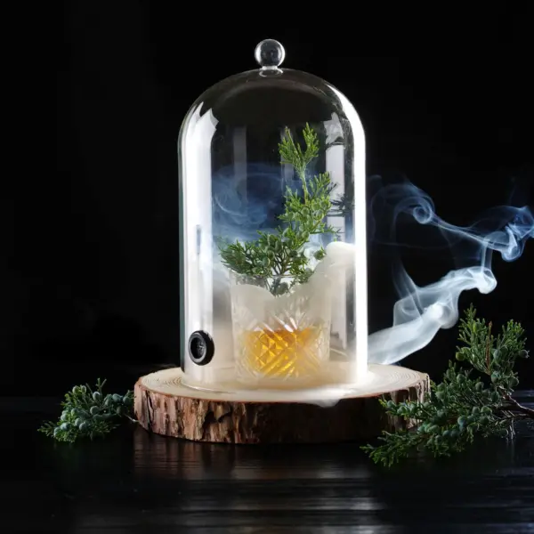 Räucherglocke aus Glas mit Ventil für die Smoking Gun