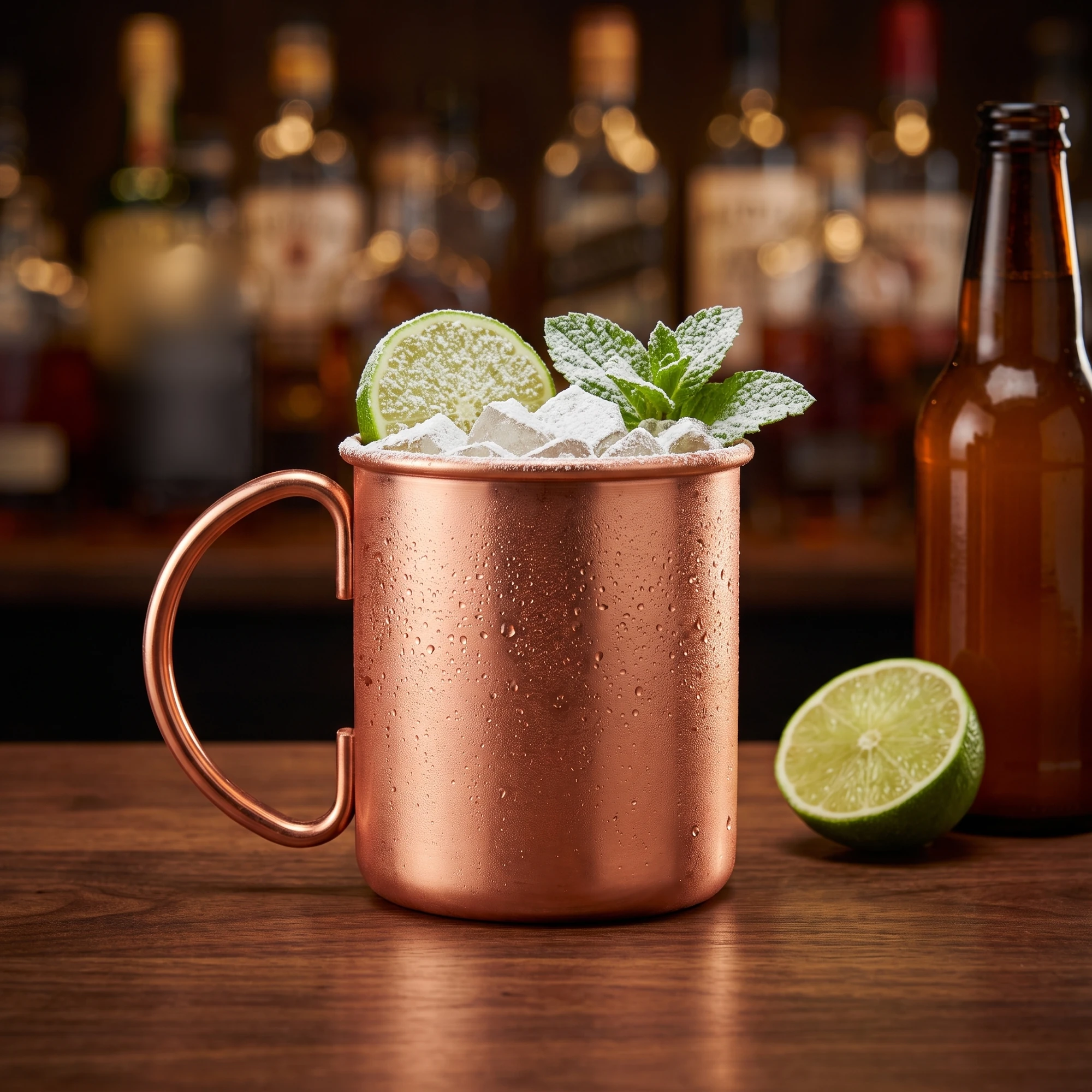 Moscow Mule Becher Lumian 450 ml, außen Kupfer, innen Edelstahl