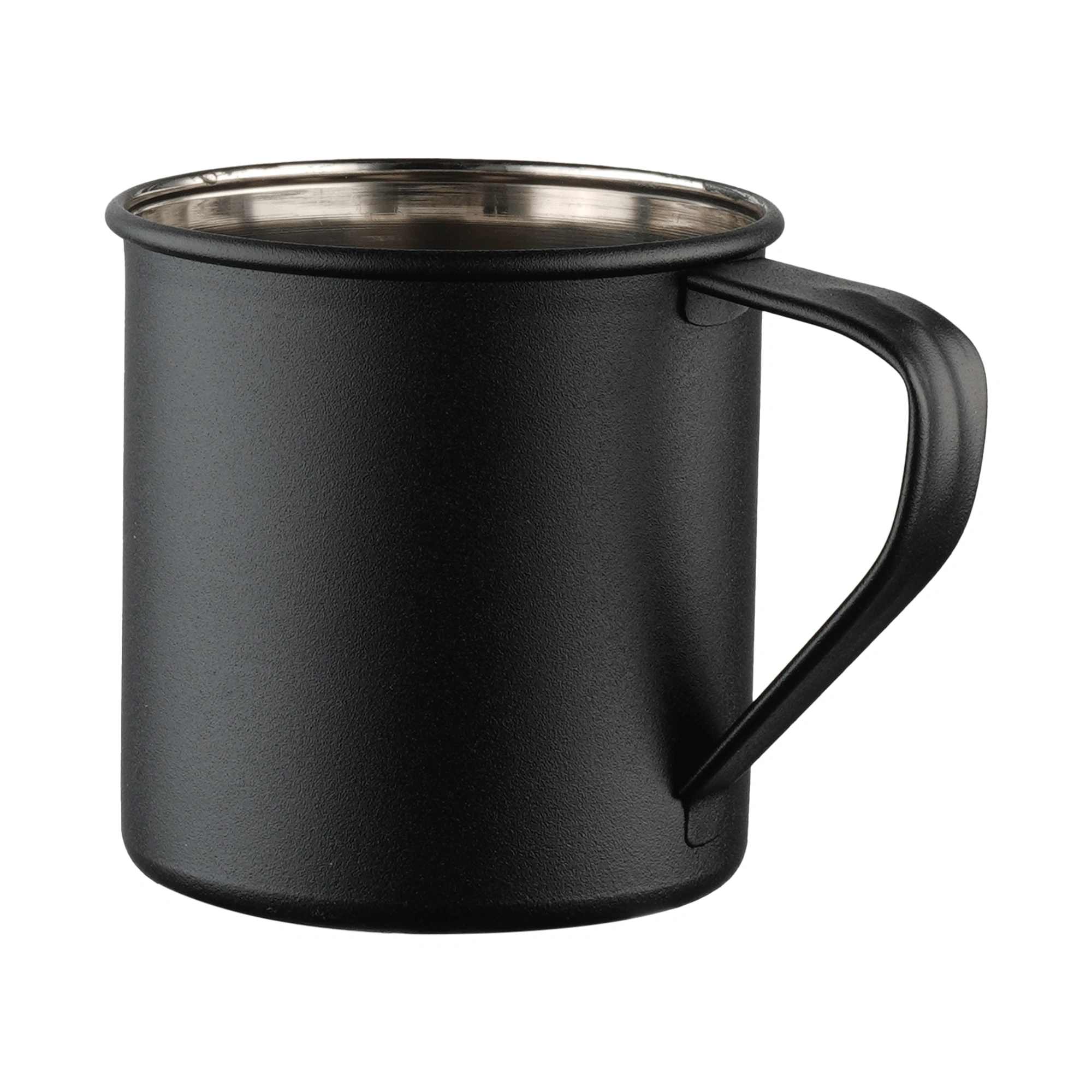Emaille Becher schwarz 450 ml, Ansicht 2
