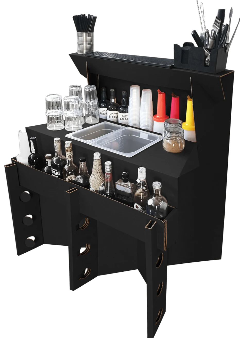Mobile Bartheke Easy aus Karton, Ansicht 2