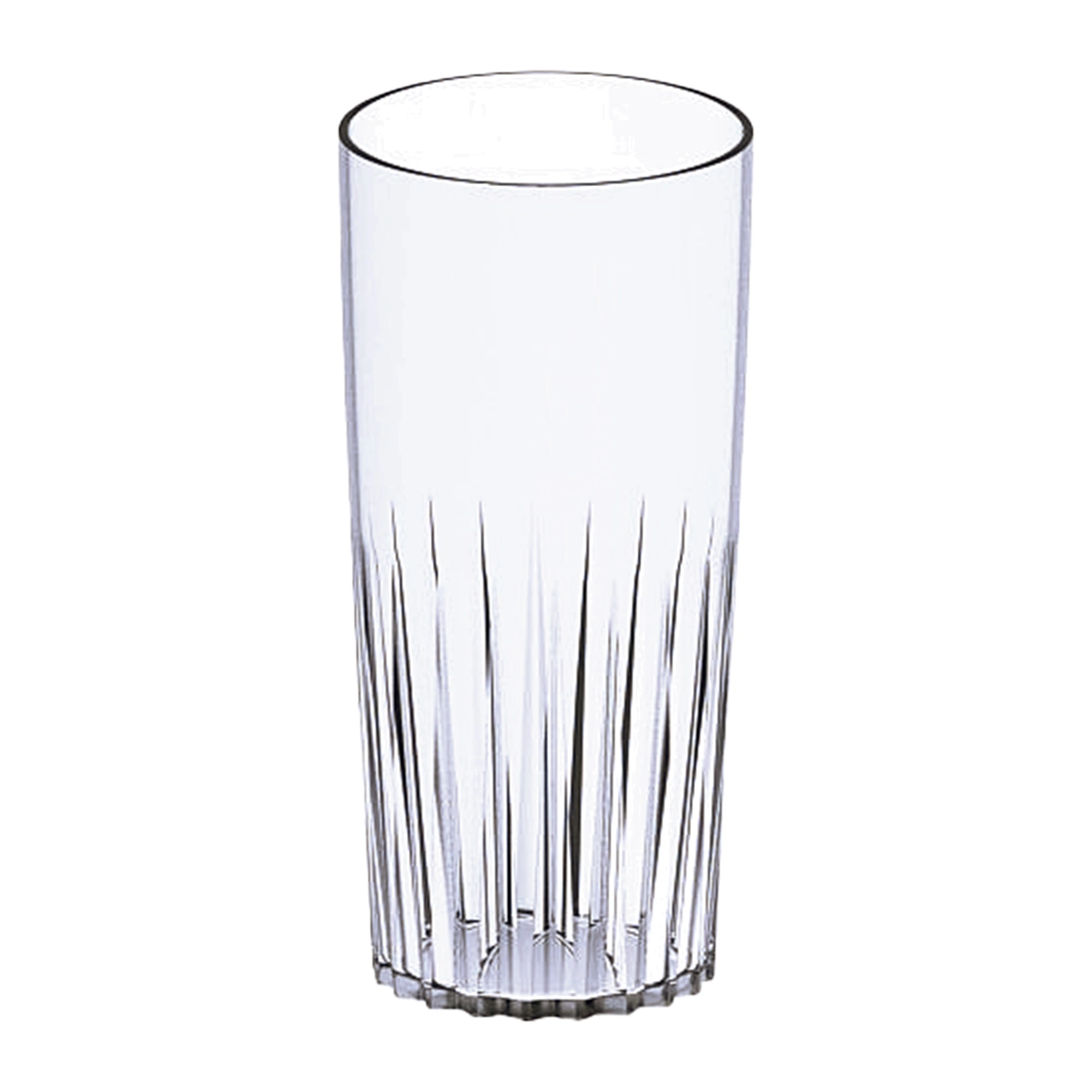 Longdrinkgläser Kunststoff Torino Highball mit 42 cl aus SAN, senkrechte Linien