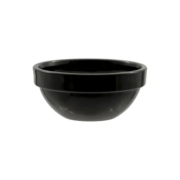 Servierschälchen Friendly von APS, rund, schwarz, aus recyceltem PET, Ø 7,5 cm, 3,5 cm hoch, 50 ml