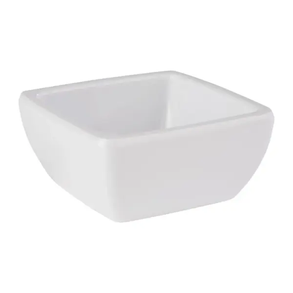 Dipschale weiß Friendly von APS, quadratisch, aus recyceltem PET, 6,5 x 6,5 cm, 3 cm hoch, 50 ml