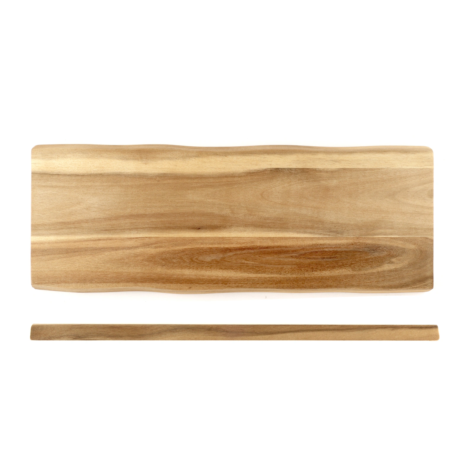 Servierbrett Akazie von Kesper, 38 x 14,5 cm, lang und schmal, ohne Griff