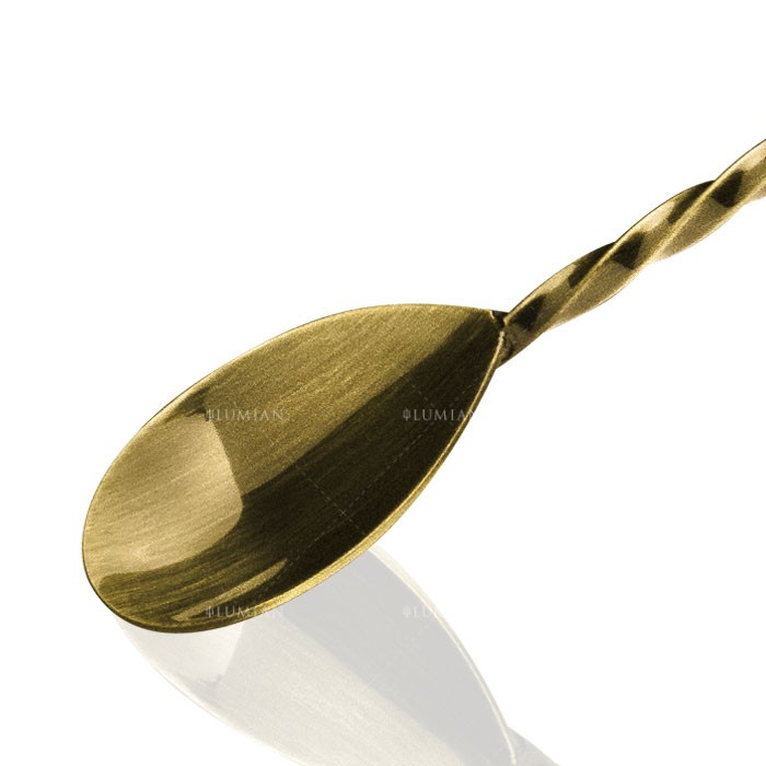 Κουτάλι μπαρ Muddler Lumian ανοξείδωτο 18/10, 28 cm με σπειροειδή λαβή, 5 φινιρίσματα, φωτογραφία 16