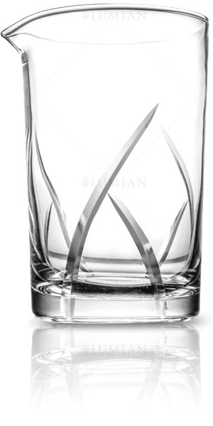 Δοχείο ανάδευσης Kita Lumian (mixing glass) 700 ml γυάλινο με σχέδιο διαμάντι