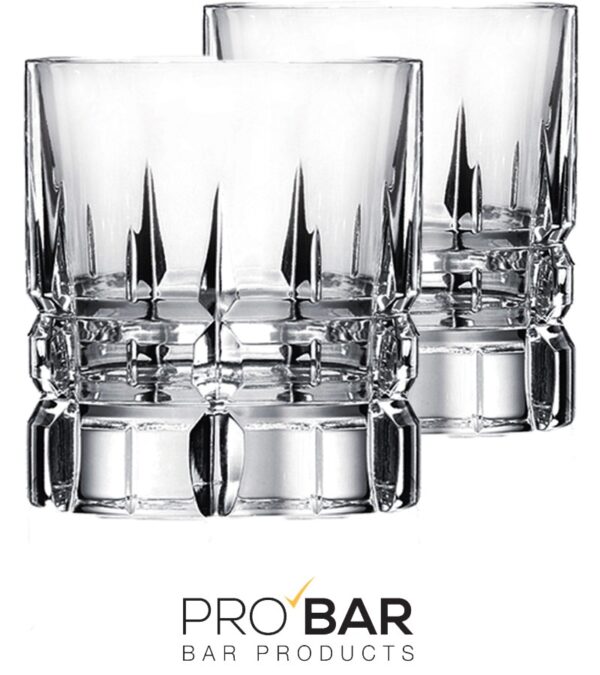 Ποτήρι κοντό old fashioned Carrara 300 ml από κρύσταλλο Luxion, συσκευασία 2 τεμαχίων