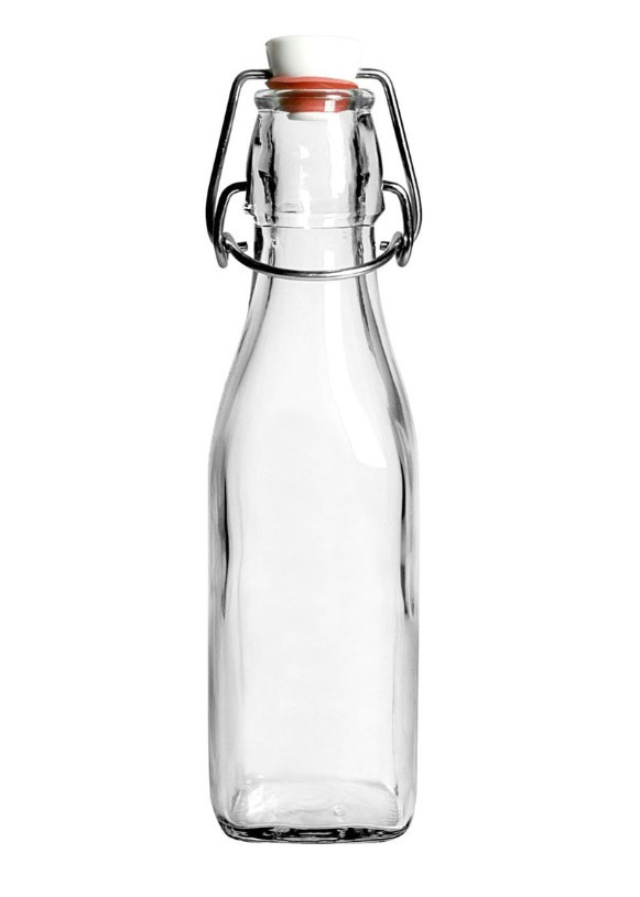 Μπουκάλι με αεροστεγές πώμα γυάλινο 250 ml