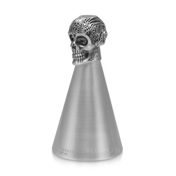 Μεζούρα ποτών Skull 90 ml σε σχήμα κρανίου, ματ φινίρισμα