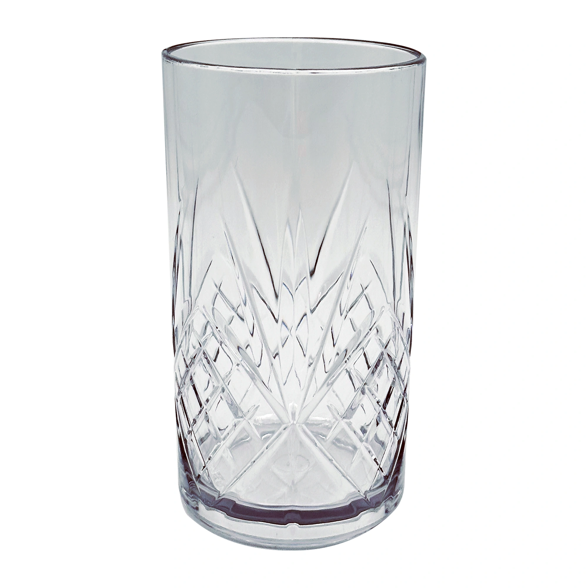 Πλαστικά ποτήρια σωλήνας Firenze Highball 600 ml από SAN, με τοίχωμα τροχισμένο σαν κρύσταλλο