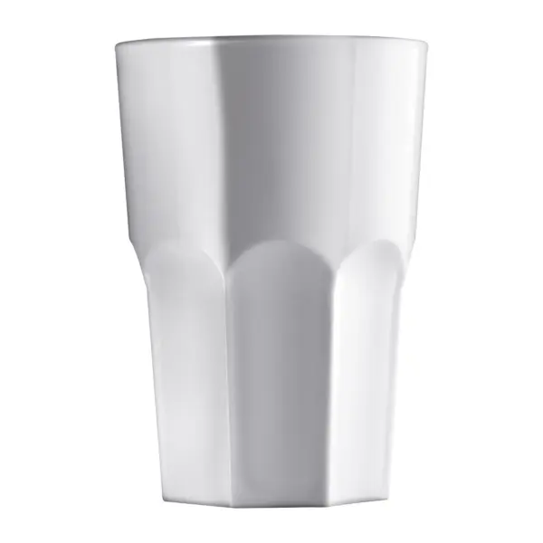 Πλαστικά ποτήρια Granity λευκά 400 ml, άθραυστα, από SAN, συσκευασία 5 τεμαχίων
