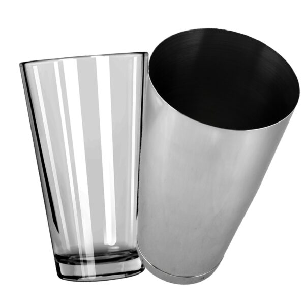 Mixing glass met Boston shaker van glas en roestvrij staal