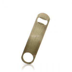 Flesopener Lumian 18 cm, geplateerd staal, 5 afwerkingen - Brons