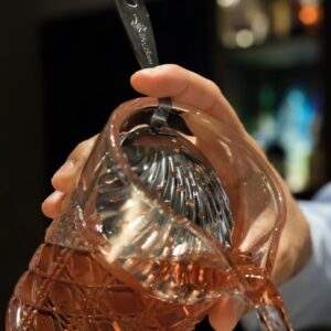 Julep strainer schelpvorm RVS met geribde kom