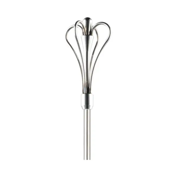 Barlepel swizzle glad 45 cm van The Bars, kroon met vier bogen en gladde ronde steel