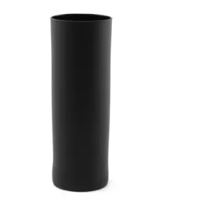 Longdrinkglas New York Bar zwart van Stölzle Lausitz, 320 ml, hoog cilindrisch glas met mat zwarte afwerking