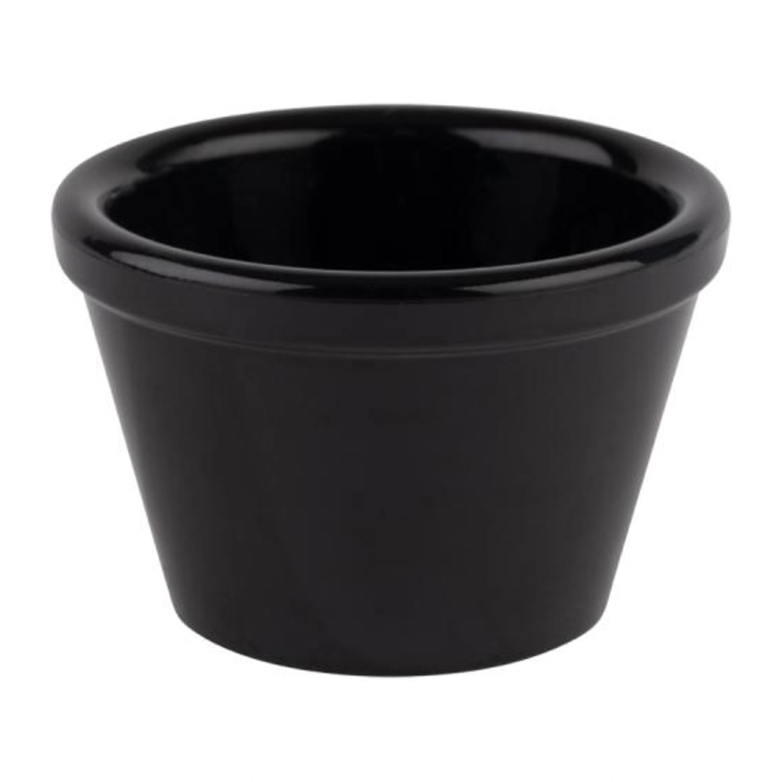 Notenschaaltje zwart Friendly van APS in gerecycled PET, conisch, Ø 6 cm, 4 cm hoog