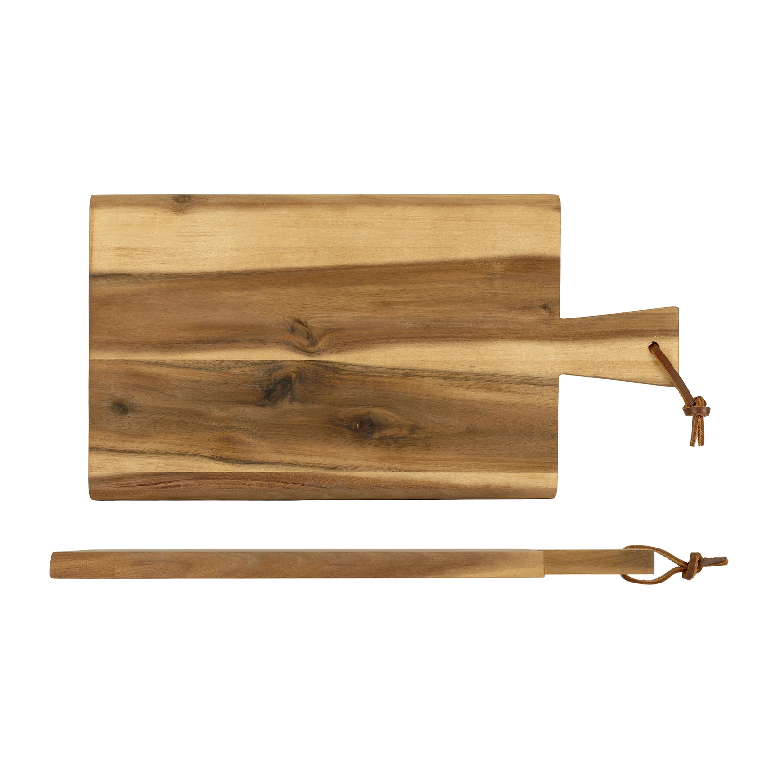 Borrelplank met handvat van Kesper in acaciahout, 35 x 18 cm, 1,5 cm dik