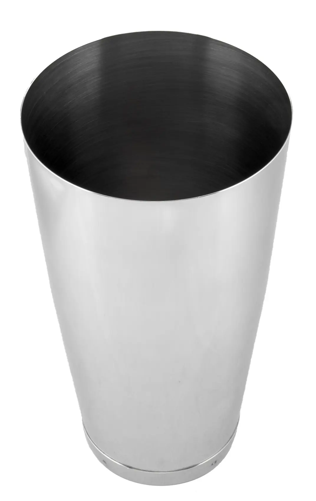 coqueteleira Boston 28 oz inox com fundo reforçado, vista lateral