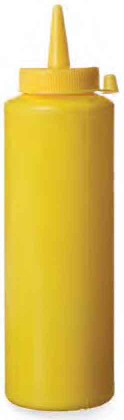 bisnaga doseadora amarela 200 ml com bico estreito