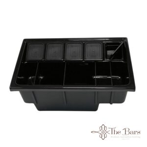 Workstation de encastrar preta 84,5 cm com sifão