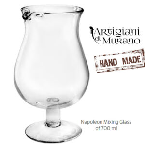 copo misturador de vidro Napoleon 70 cl vintage, 27 cm de altura