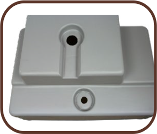 Workstation de encastrar cinzenta, medidas 84,5 x 54 x 35 cm