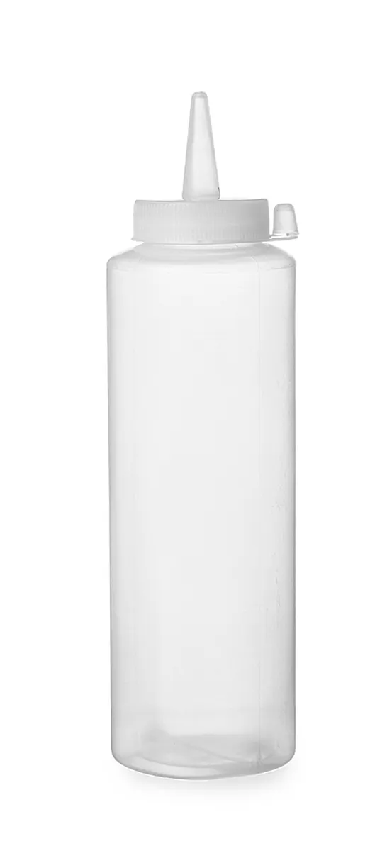 bisnaga doseadora transparente 350 ml com bico estreito