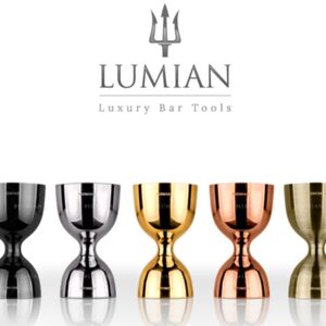 jigger doseador Giove Lumian 30/60 ml em aço inoxidável