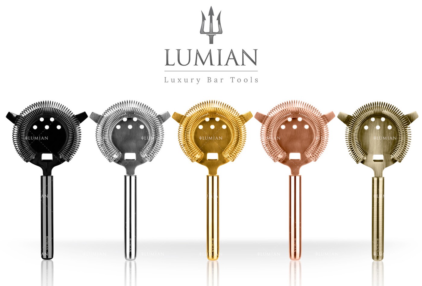 coador Lumian em inox com duas abas de apoio e mola