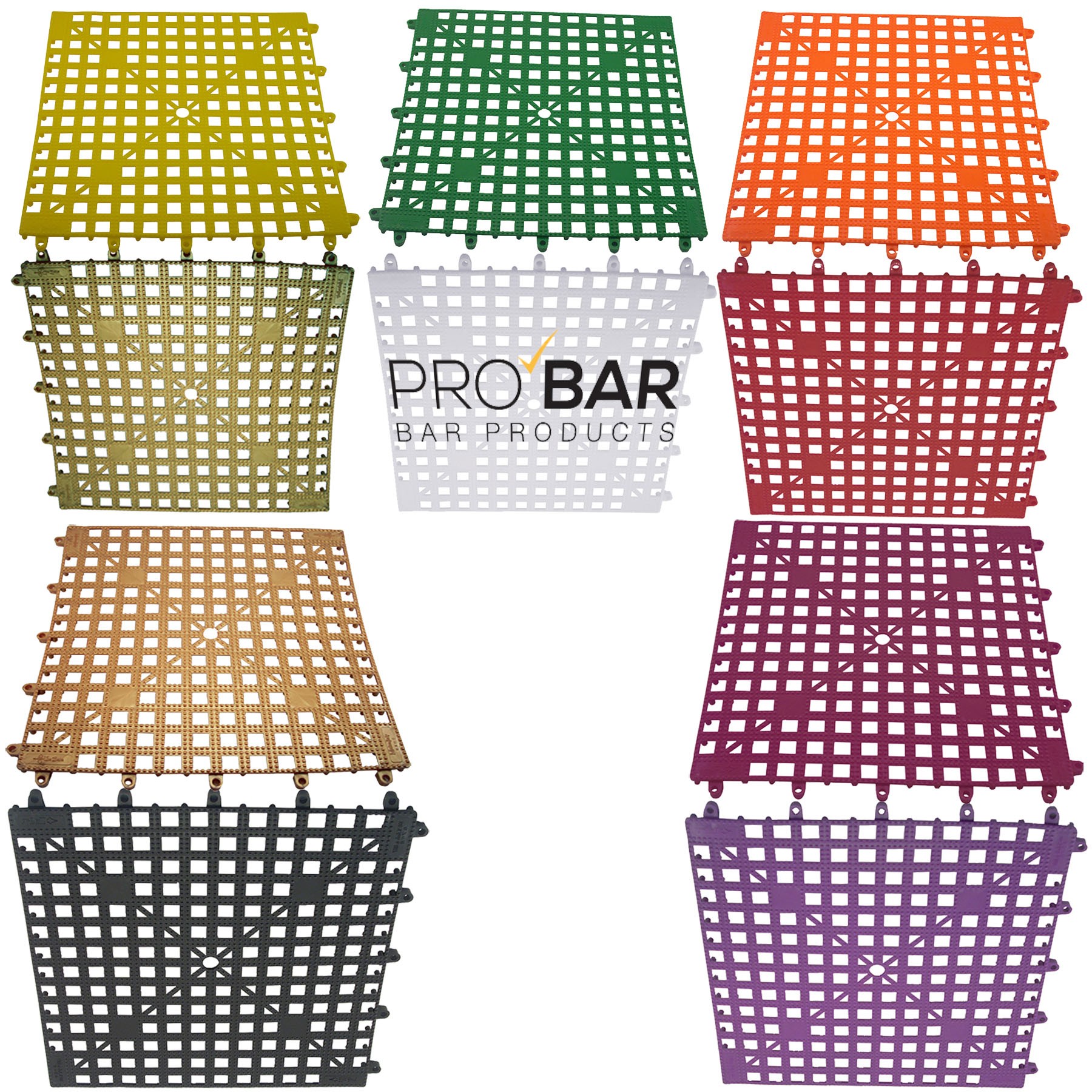 tapete de borracha para copos 33 x 33 cm The Bars em borracha natural