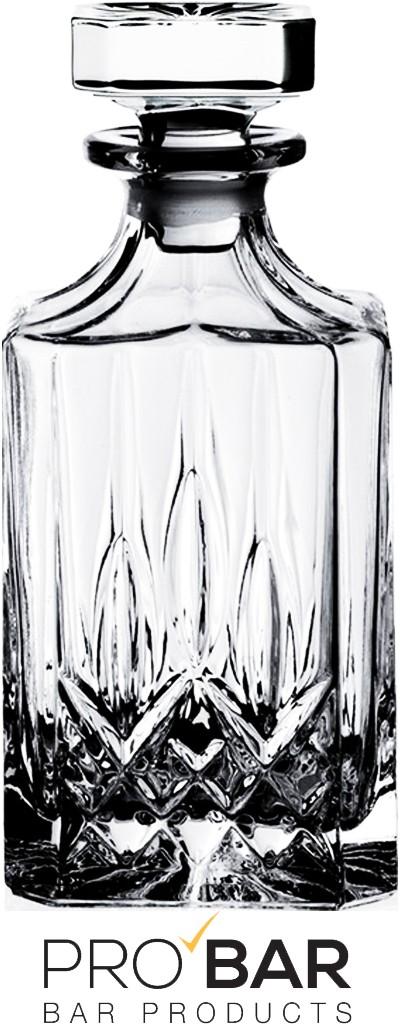 garrafa de whisky Opera com a tampa colocada