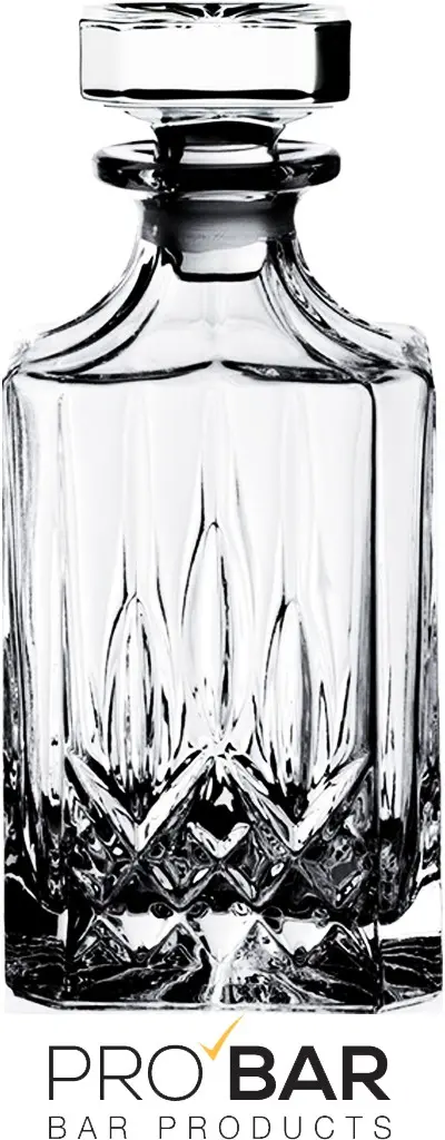 garrafa de whisky Opera com a tampa colocada