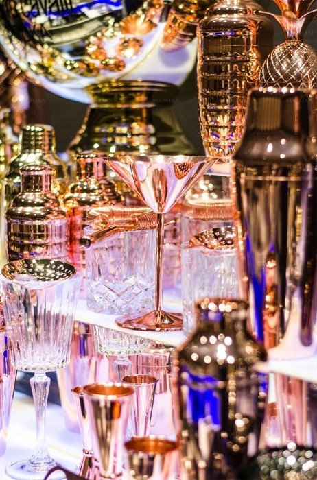taça Martini Bond em cobre de 23 cl, aço inoxidável revestido a cobre