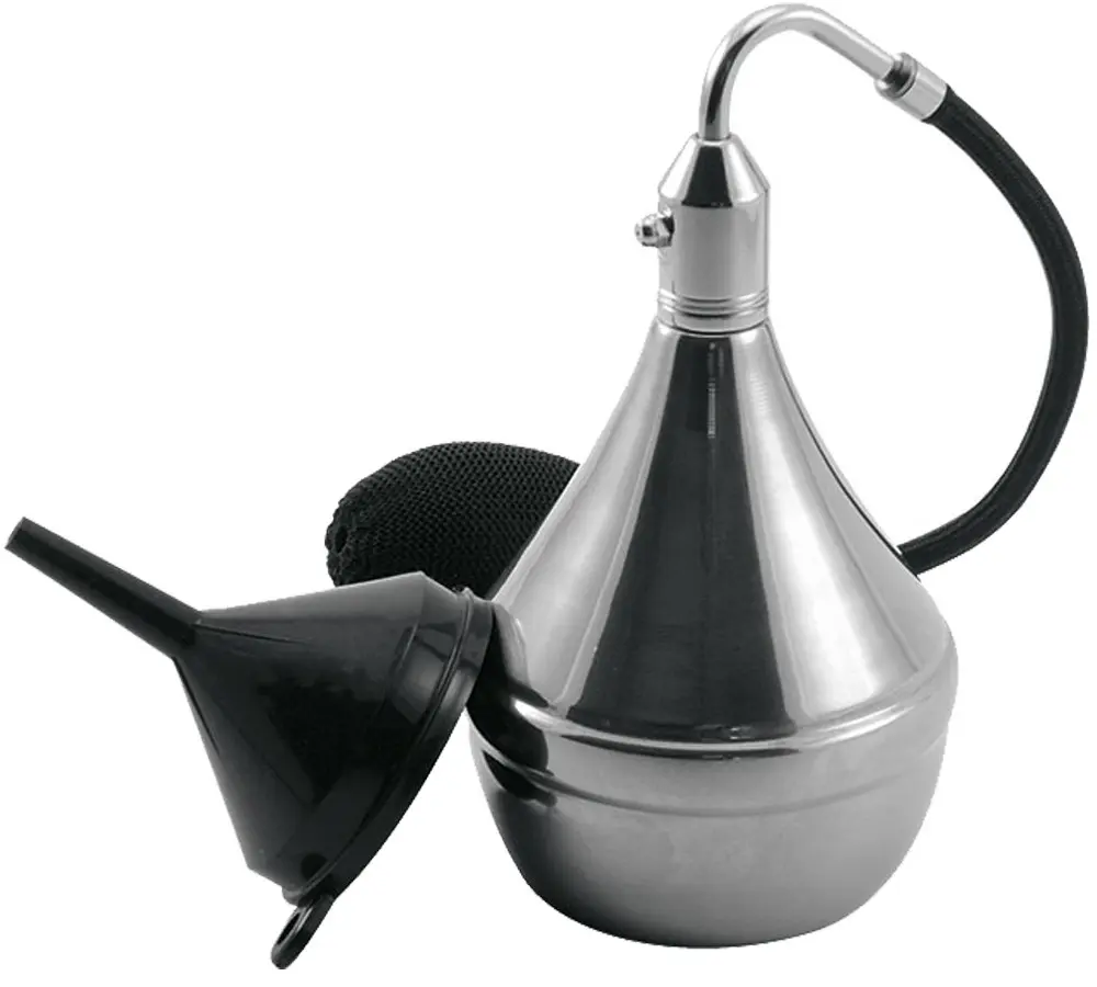 vaporizador vintage em inox com nebulizador de estilo antigo