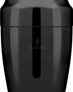 Coqueteleira cobbler Kenta Lumian 500 ml inox, cinco acabamentos - Preto