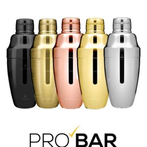 coqueteleira cobbler Kenta Lumian de 500 ml em aço inoxidável 18/10