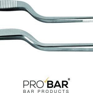 pinça curva de guarnição em aço inoxidável, 16 e 21 cm