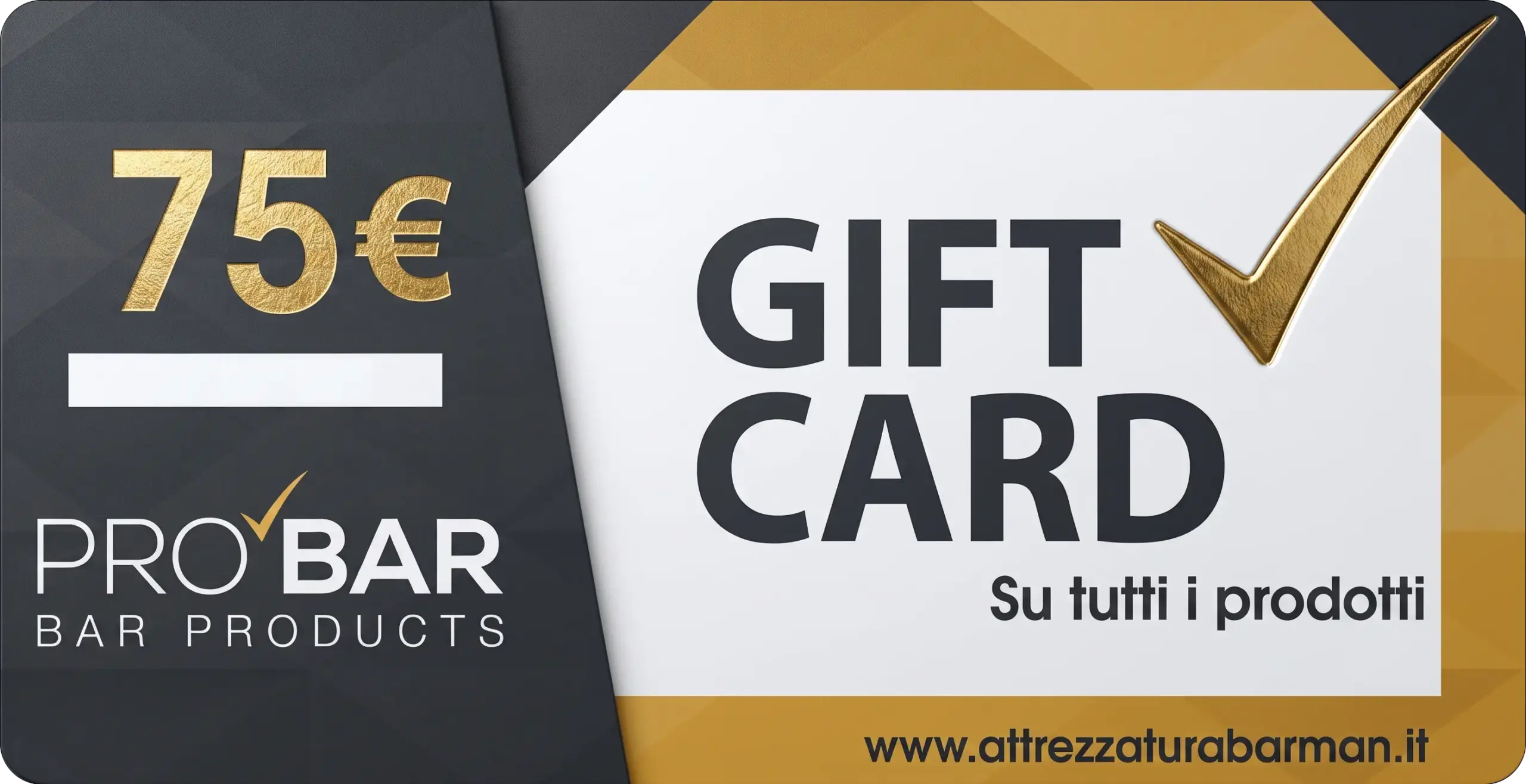 cartão-oferta 75 € PROBAR, crédito para todo o catálogo