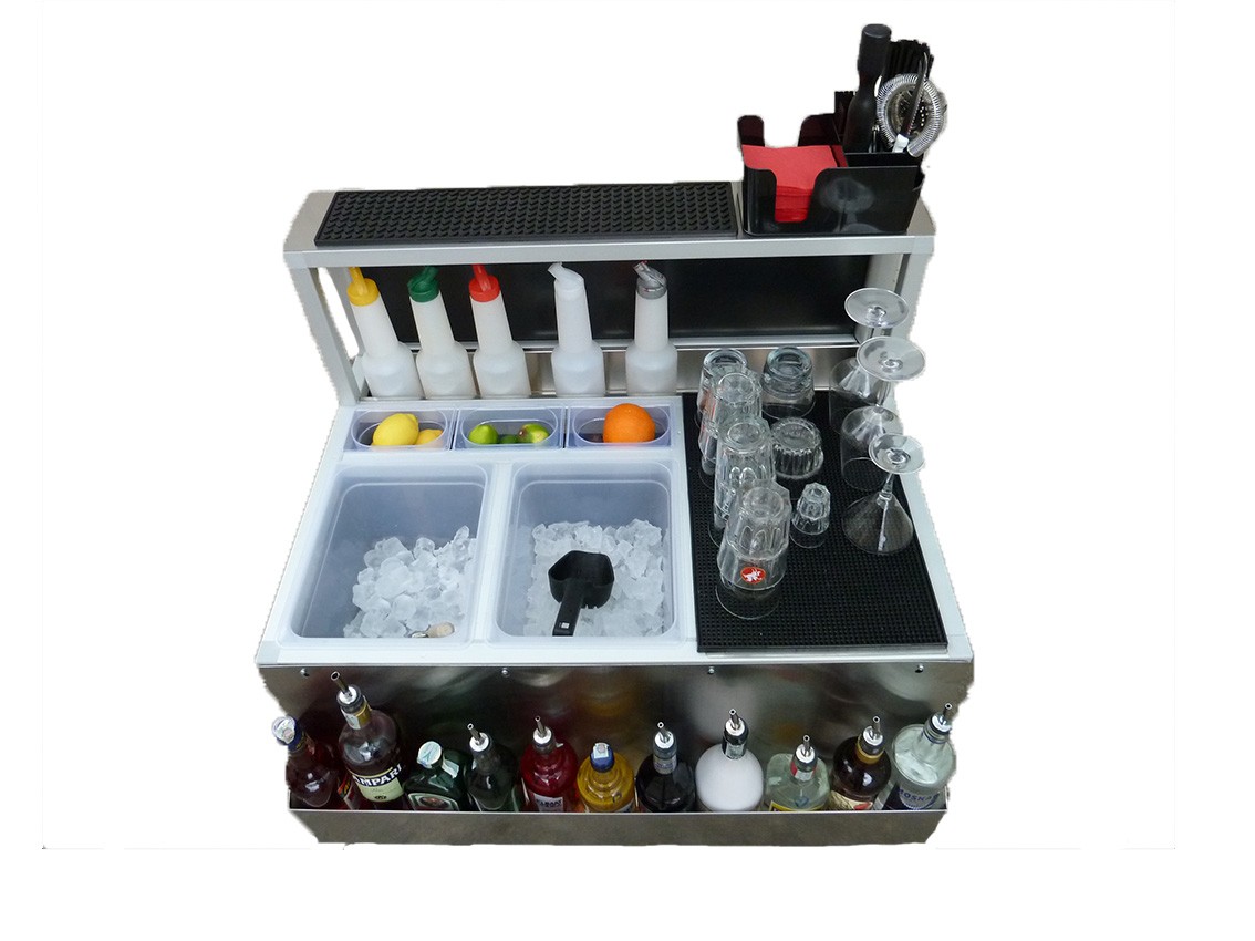 Workstation Bar Smart, até 6 cubas para fruta e guarnições