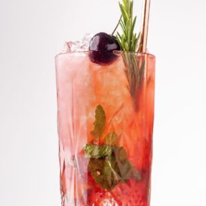 Copo highball Stone 49 cl com talhes e relevos de inspiração retro