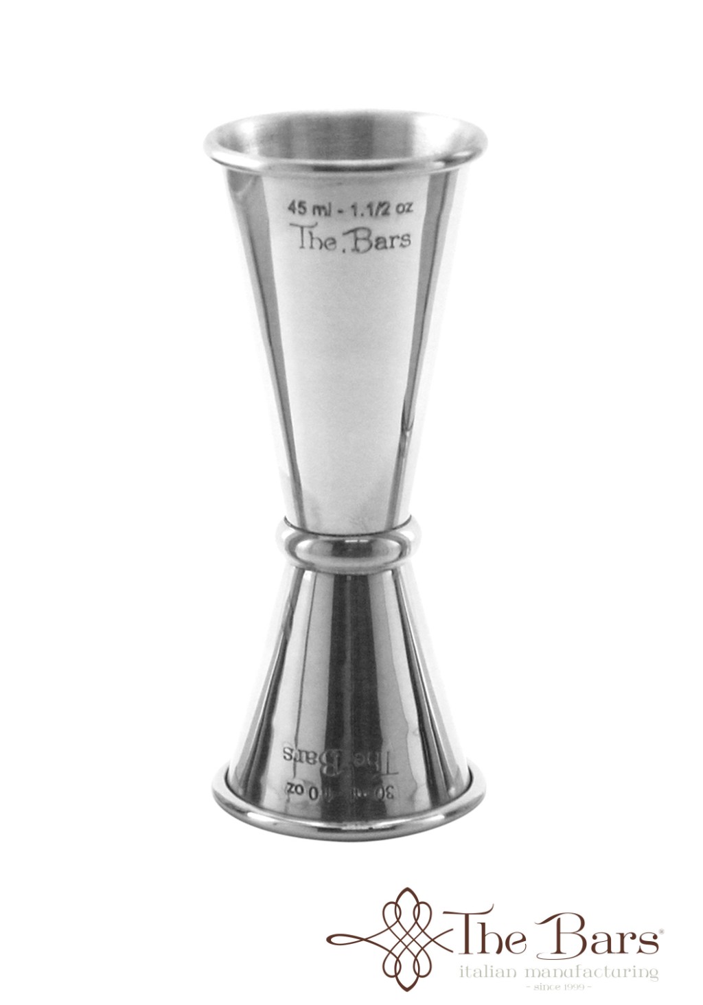 jigger doseador japonês 25/50 ml em aço inoxidável 18/10