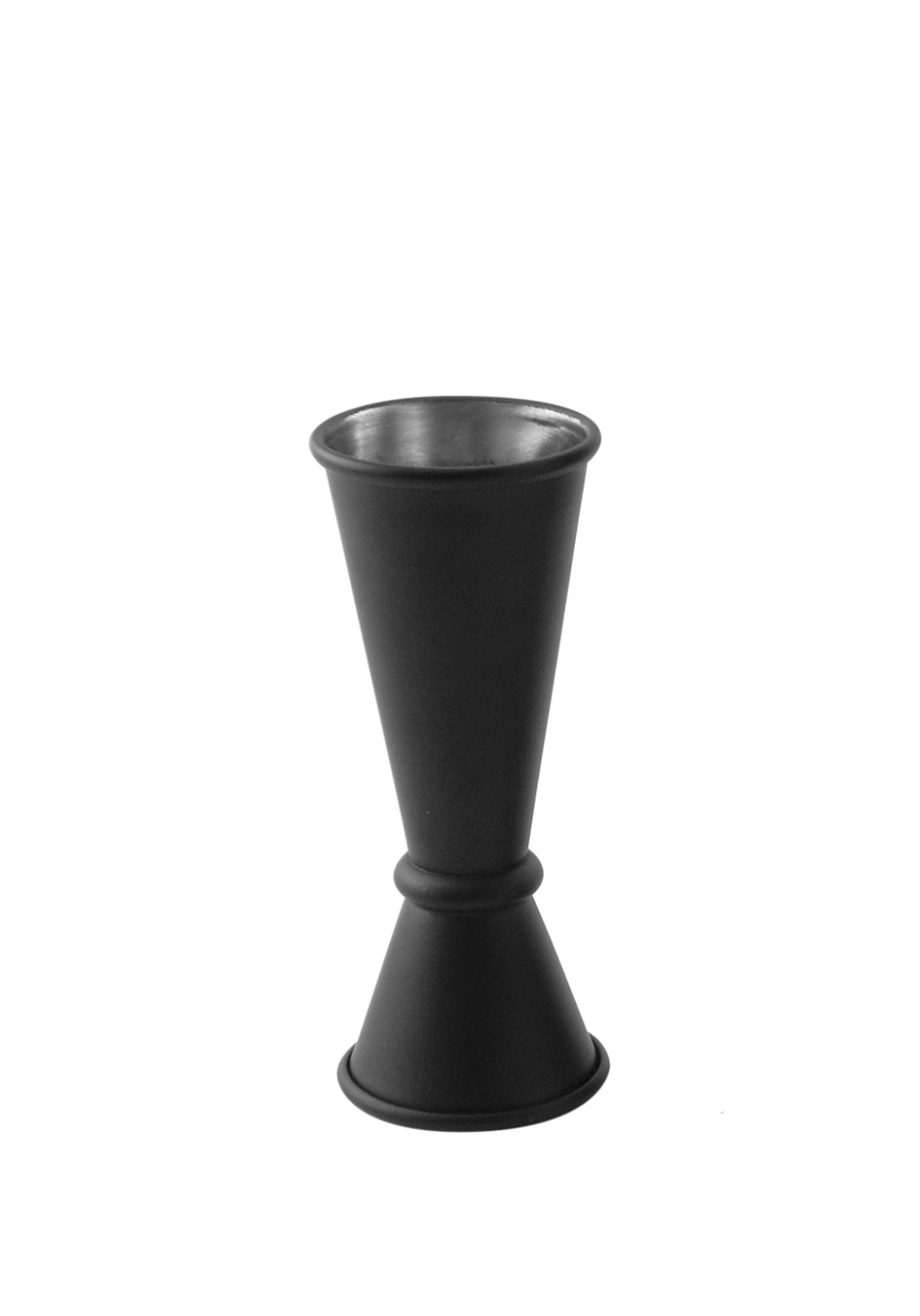 Jigger doseador preto mate: os três formatos 15/30, 30/45 e 30/60 ml