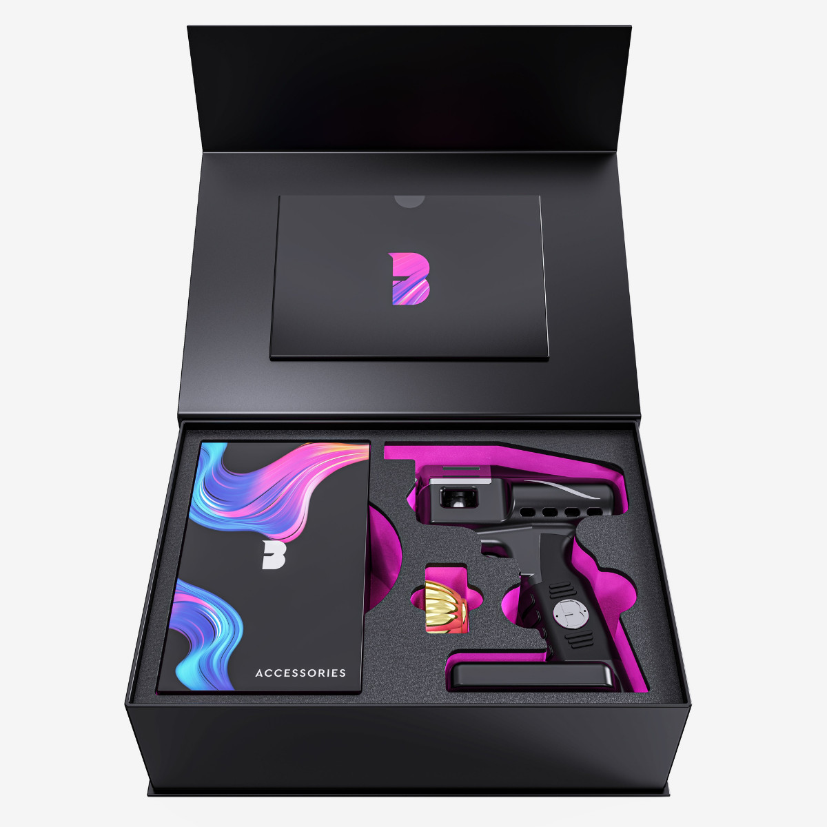 pistola Flavour Blaster, bolha aromática sobre a bebida