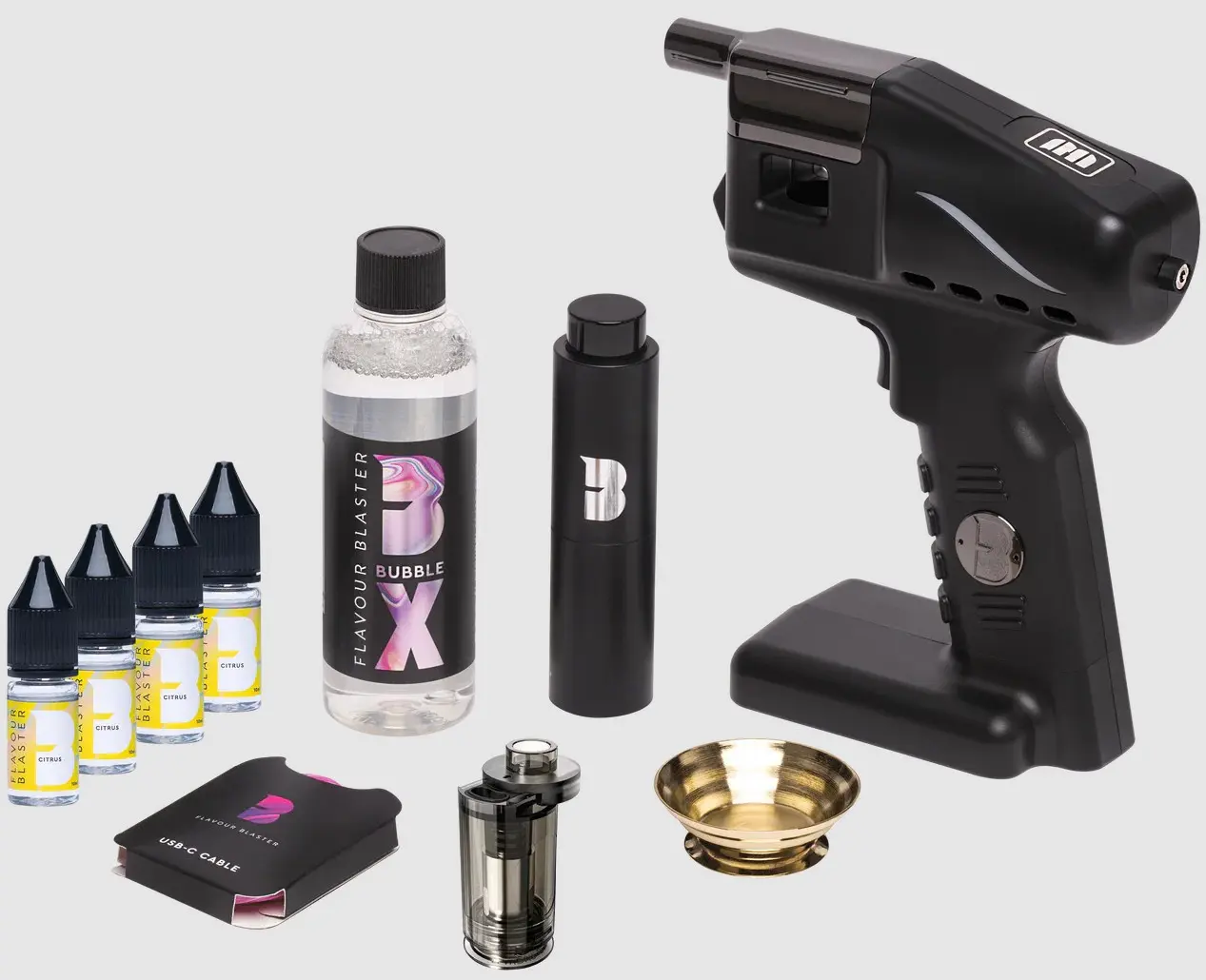 pistola Flavour Blaster para bolhas aromáticas em cocktails