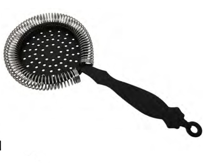 coador Hawthorne preto mate com mola de 360°