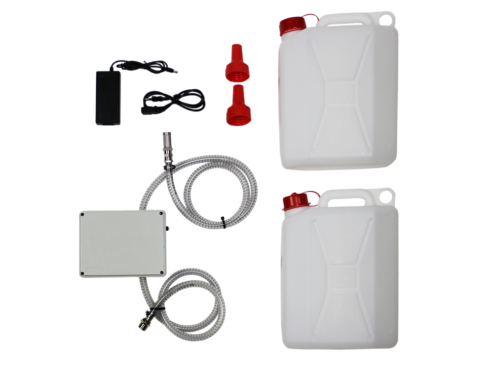 kit de bombagem de água, tubos reforçados e acessórios de ligação em inox