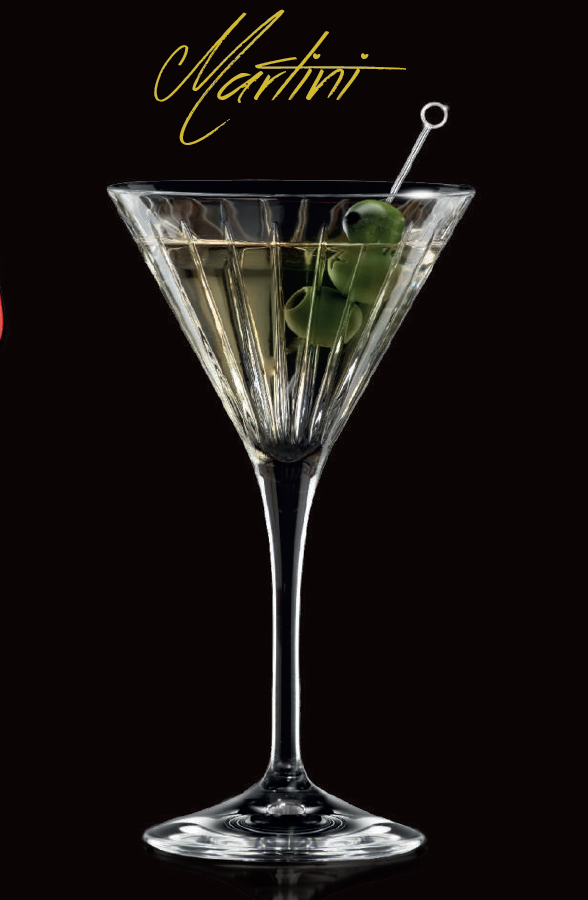 taça Martini Timeless 21 cl com um cocktail servido up