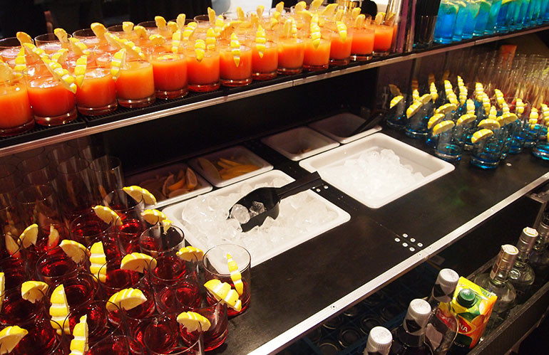balcão de bar portátil trolley, revestimento fenólico