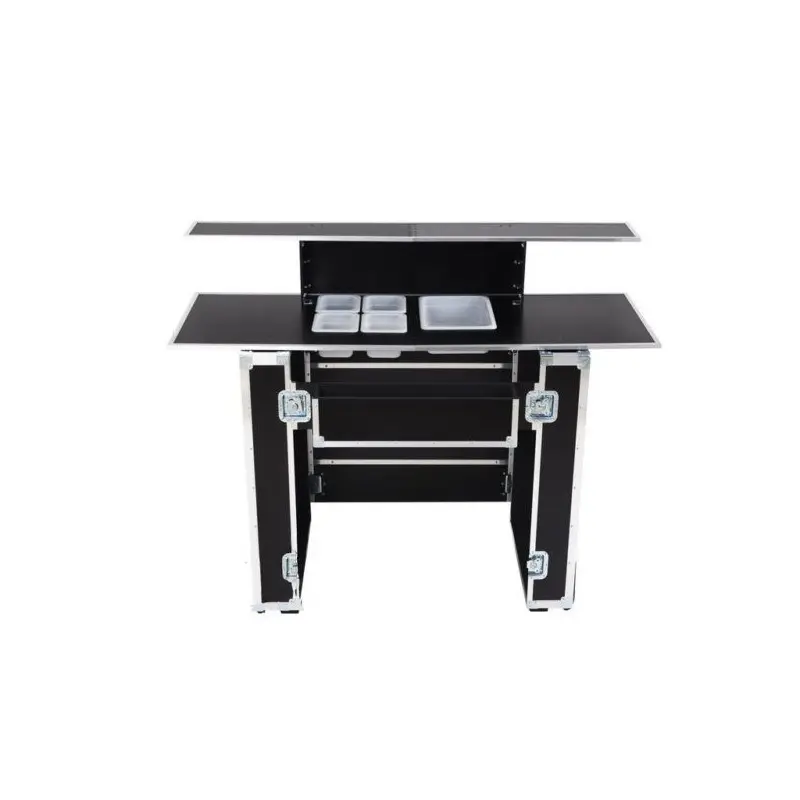 balcão de bar portátil trolley de 25 kg para eventos